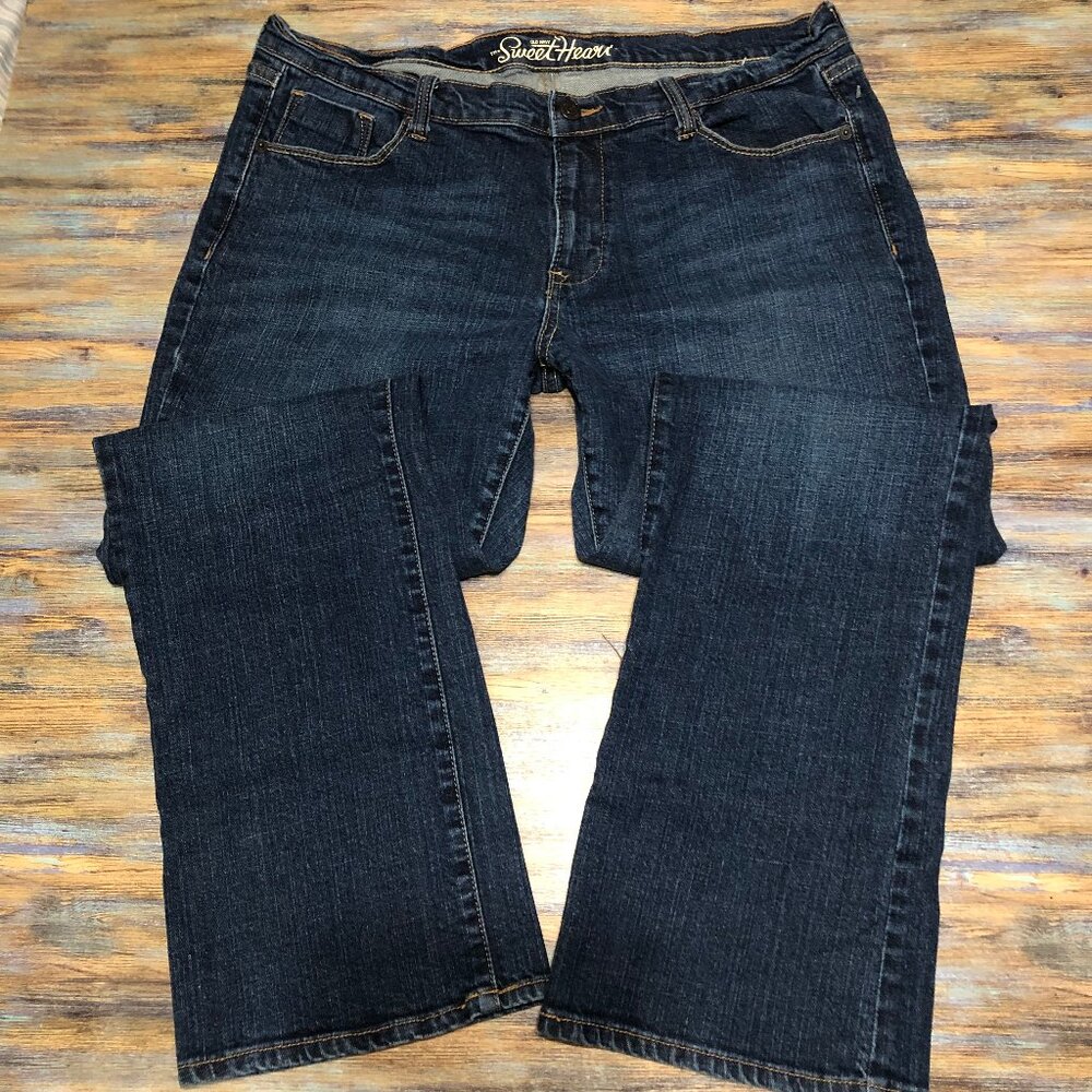 Old Navy Jeans The Sweet Heart Womens Mid Rise Blue Size 14 Regular